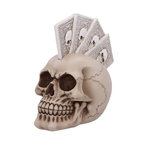 Nemesis Now© Four of a Kind Playing Cards Skull Head Ornament (19cm) - Image 6