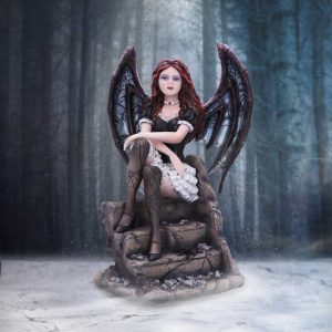Nemesis Now©  “Octavia Spider Gothic Fairy” Figurine Ornament (23cm) (Black/Bone)