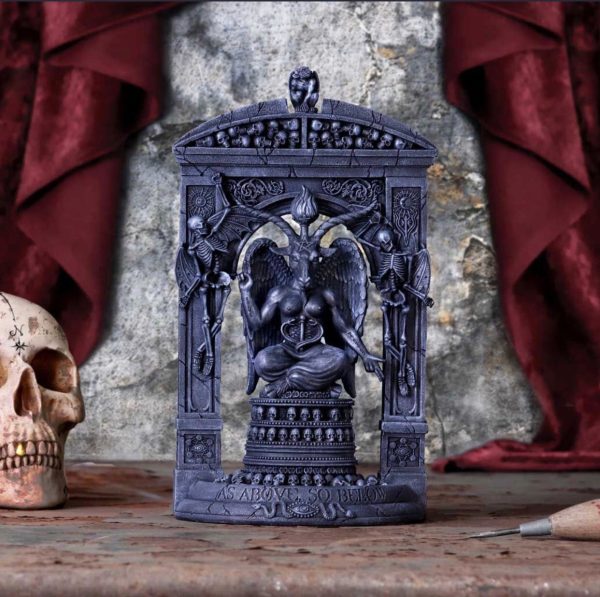 Nemesis Now©  Gothic Baphomet's Temple Statue Ornament (28cm) (Grey)