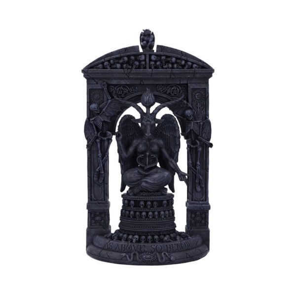 Nemesis Now©  Gothic Baphomet's Temple Statue Ornament (28cm) (Grey) - Image 2