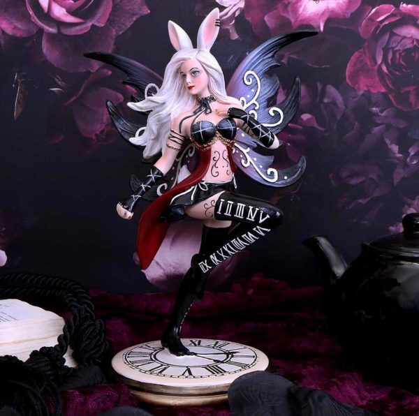 Nemesis Now©Rabbit and Clock 20cm - Wonderland Fairy "Rabbit" Alice in Wonderland Inspired