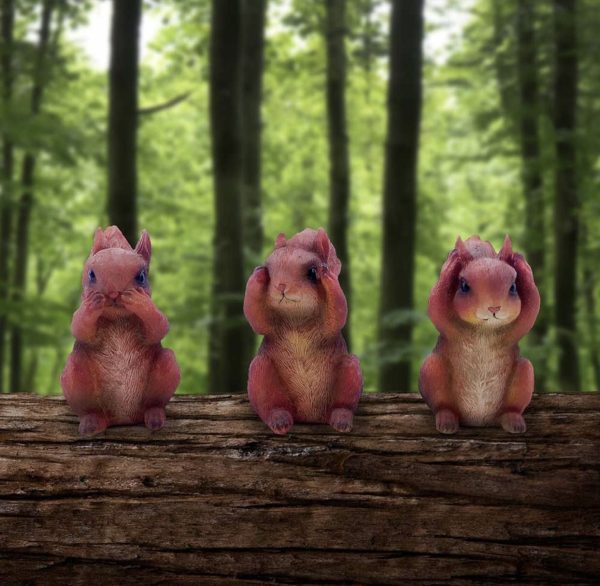 Nemesis Now©  "Three Wise Squirrels" Three Small Squirrels (9cm) (Brown)