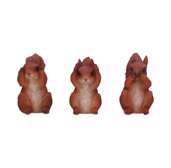 Nemesis Now©  "Three Wise Squirrels" Three Small Squirrels (9cm) (Brown) - Image 2