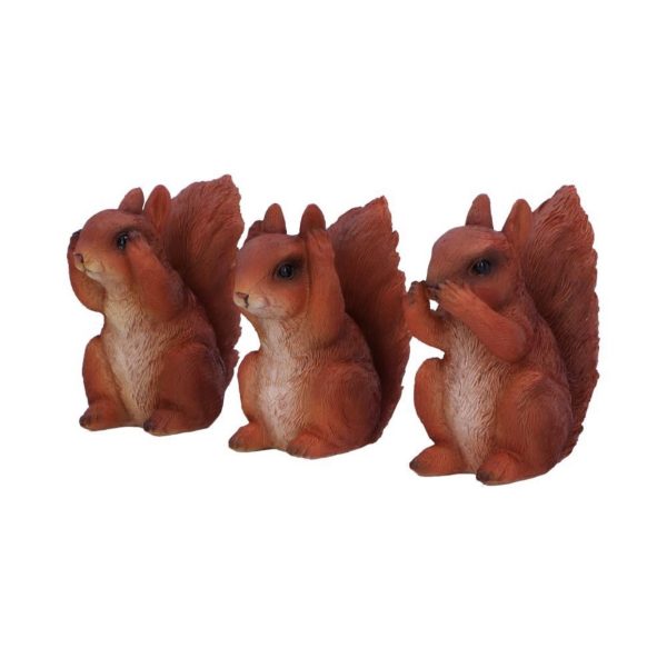 Nemesis Now©  "Three Wise Squirrels" Three Small Squirrels (9cm) (Brown) - Image 3