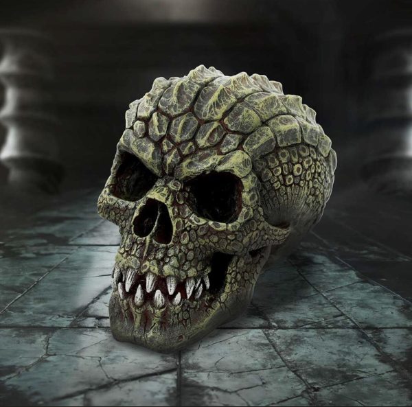 Nemesis Now©  Reptillian Scale Skull Ornament (17cm)