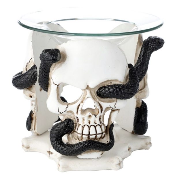 SK340 Skull & Serpent Resin Oil & Wax Melt Burner (10.5cm) - Image 3