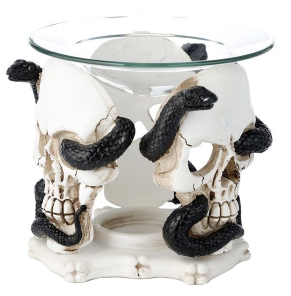 SK340 Skull & Serpent Resin Oil & Wax Melt Burner (10.5cm) - Image 2