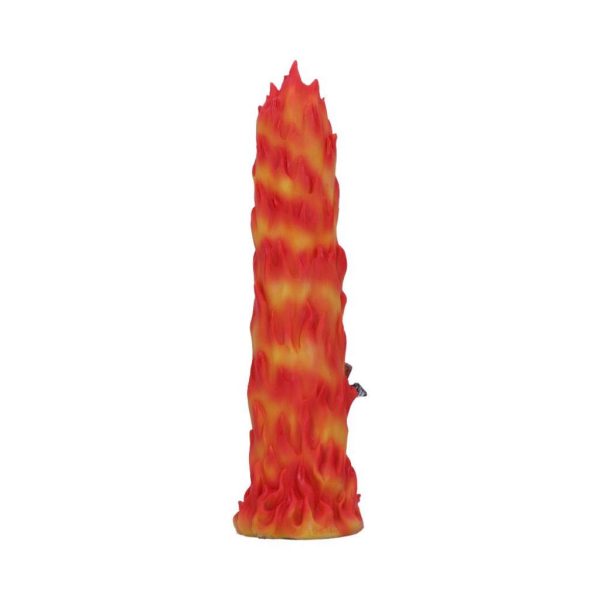 Nemesis Now©  Hell Puss Hooded Cat Grim Reaper Flaming Skull Incense Burner (25.4cm) - Image 6
