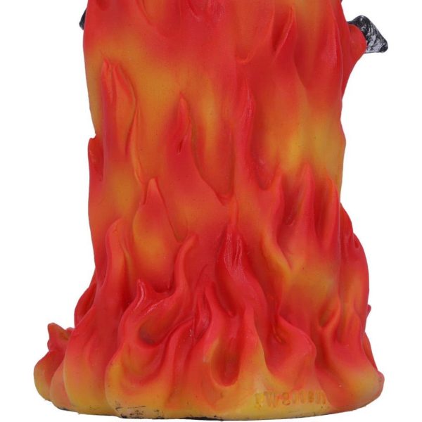 Nemesis Now©  Hell Puss Hooded Cat Grim Reaper Flaming Skull Incense Burner (25.4cm) - Image 5