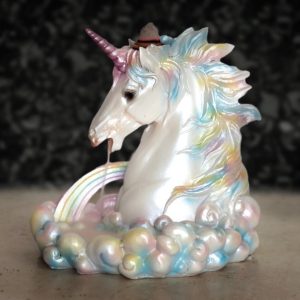 Rainbow Unicorn Backflow Incense Burner (13cm)