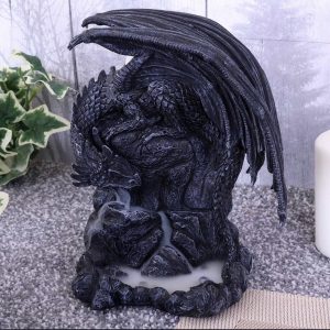 Nemesis Now© Dragon Pool Backflow Incense Burner (19cm) (Black) (Hand Painted)