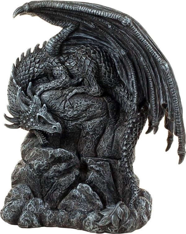 Nemesis Now© Dragon Pool Backflow Incense Burner (19cm) (Black) (Hand Painted) - Image 4