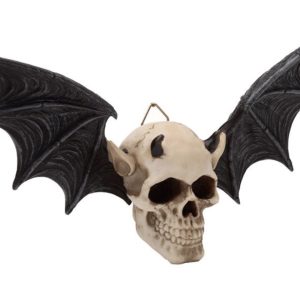 SK375 Devil Bat Skull Wall Plaque (10.5cm)