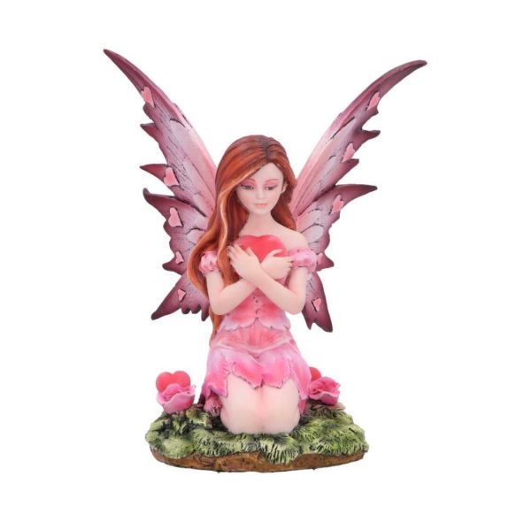 Nemesis Now©  “Corissa Fairy Love Heart And Roses” Statue Figurine Ornament (17cm) (Pink) - Image 2