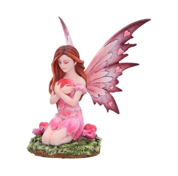 Nemesis Now©  “Corissa Fairy Love Heart And Roses” Statue Figurine Ornament (17cm) (Pink) - Image 3