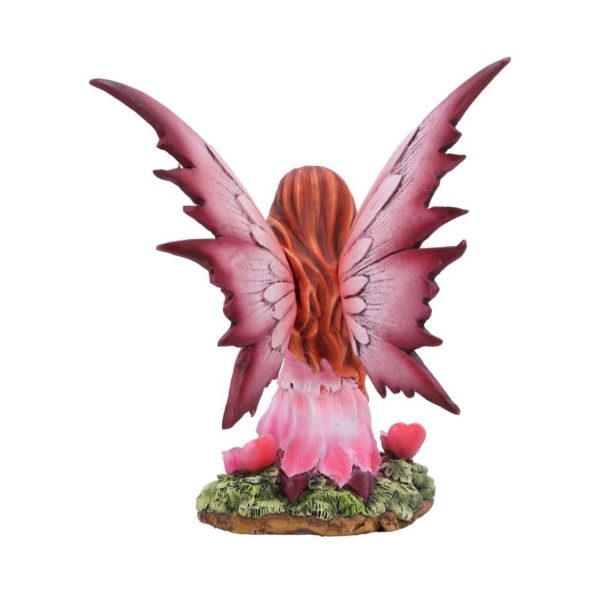 Nemesis Now©  “Corissa Fairy Love Heart And Roses” Statue Figurine Ornament (17cm) (Pink) - Image 7