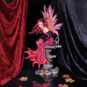 Nemesis Now© Autumn Fairy with Dragon Figurine “Autumn Carreen” (60cm)(Orange/Black)