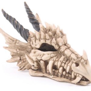 Gothic Style Dragon Skull Money Box (11cm) (Bone)
