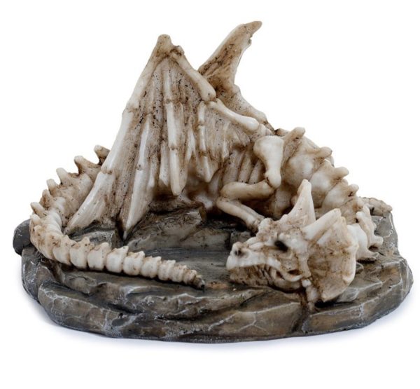 Shadows of Darkness Sleeping Bones Dragon Skeleton Tea Light Candle Holder (6cm)
