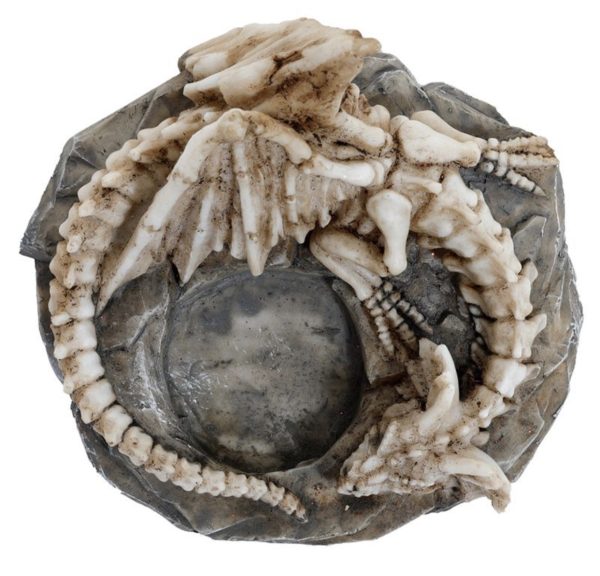 Shadows of Darkness Sleeping Bones Dragon Skeleton Tea Light Candle Holder (6cm) - Image 5