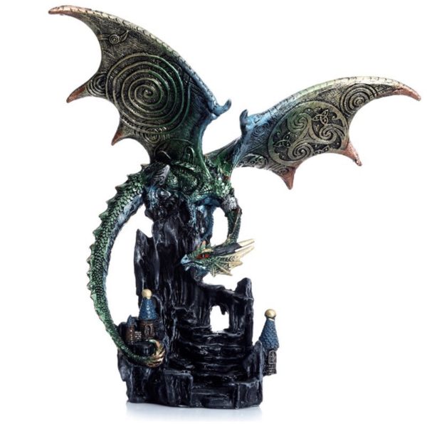 Dark Legends Wings of Magic Gateway Guardian Dragon (23cm) (Green/Brown)