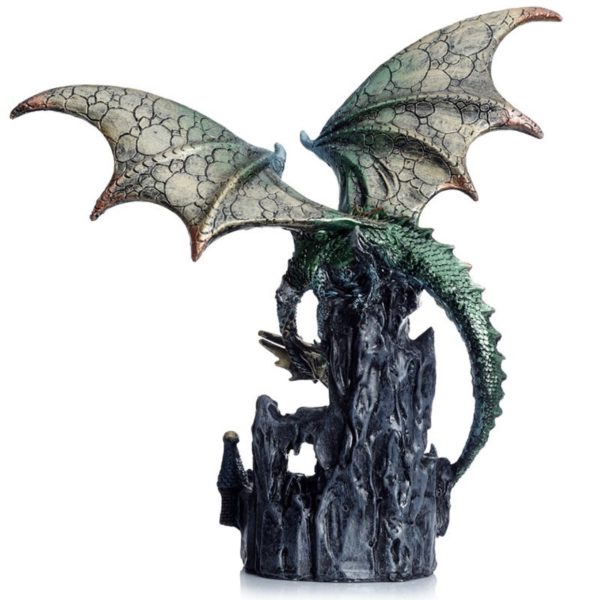 Dark Legends Wings of Magic Gateway Guardian Dragon (23cm) (Green/Brown) - Image 5