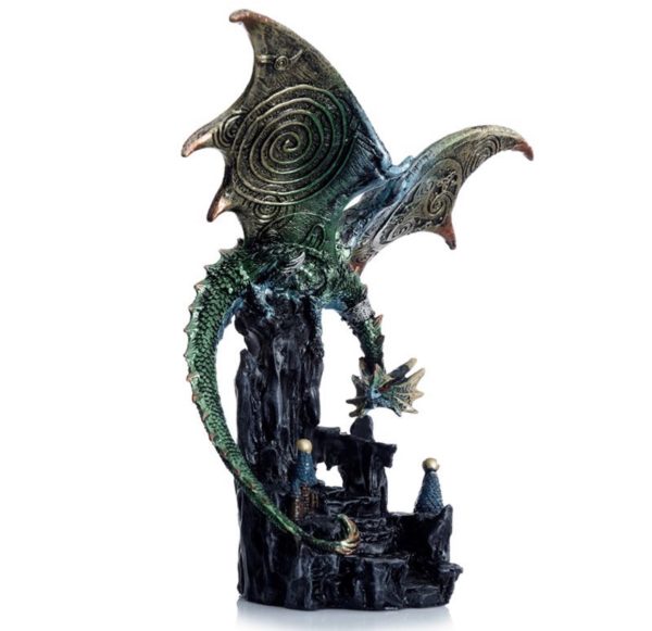 Dark Legends Wings of Magic Gateway Guardian Dragon (23cm) (Green/Brown) - Image 2