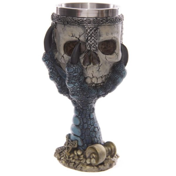 SK203 Dragons Claw & Warrior Skull Goblet (18cm) (Removable Stainless Cup) - Image 7