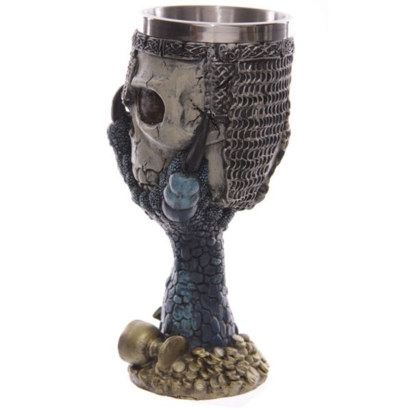 SK203 Dragons Claw & Warrior Skull Goblet (18cm) (Removable Stainless Cup) - Image 9