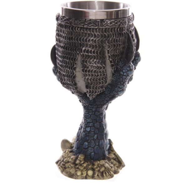 SK203 Dragons Claw & Warrior Skull Goblet (18cm) (Removable Stainless Cup) - Image 8