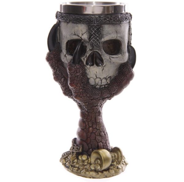 SK203 Dragons Claw & Warrior Skull Goblet (18cm) (Removable Stainless Cup) - Image 5