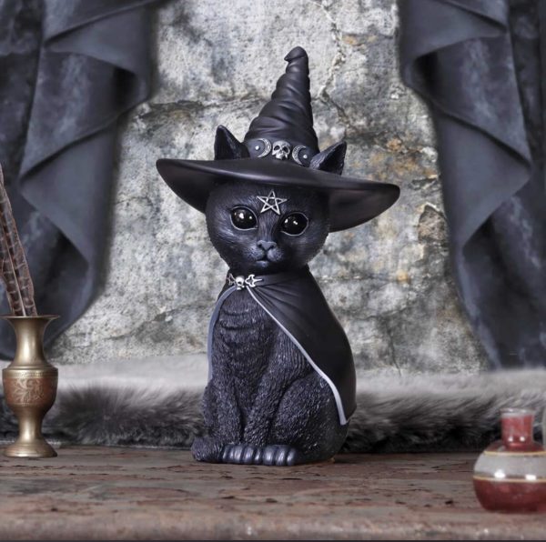 Nemesis Now© "Purrah" Cult Cuties Cat Witches Hat Occult Detailing (30cm) (Large)