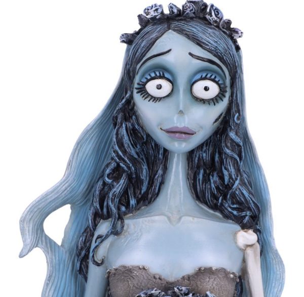 Nemesis Now© Officially Licensed “Corpse Bride Emily”Zombie Girl Roses Ornament Bust (29.3cm) - Image 4