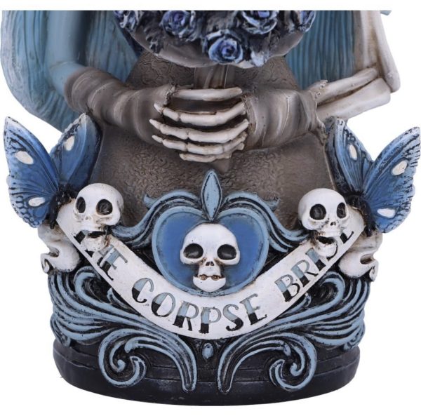 Nemesis Now© Officially Licensed “Corpse Bride Emily”Zombie Girl Roses Ornament Bust (29.3cm) - Image 3
