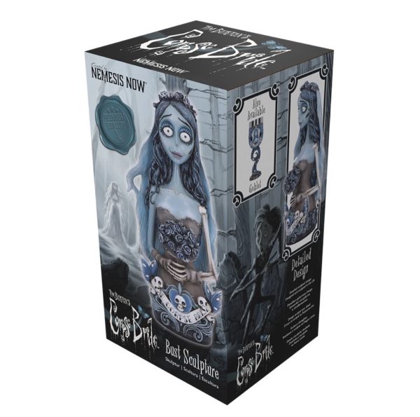 Nemesis Now© Officially Licensed “Corpse Bride Emily”Zombie Girl Roses Ornament Bust (29.3cm) - Image 6