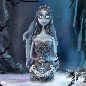 Nemesis Now© Officially Licensed “Corpse Bride Emily”Zombie Girl Roses Ornament Bust (29.3cm)