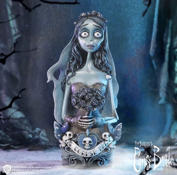 Nemesis Now© Officially Licensed “Corpse Bride Emily”Zombie Girl Roses Ornament Bust (29.3cm)