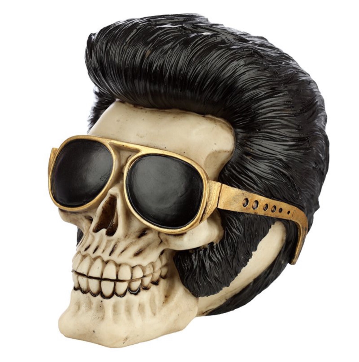 SK335 The King Rock N Roll Skull Ornament (15cm) - Image 2