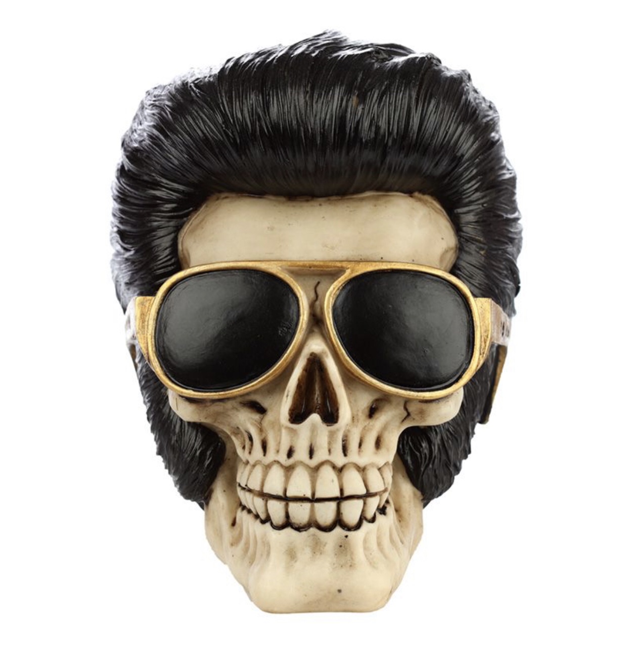 SK335 The King Rock N Roll Skull Ornament (15cm)