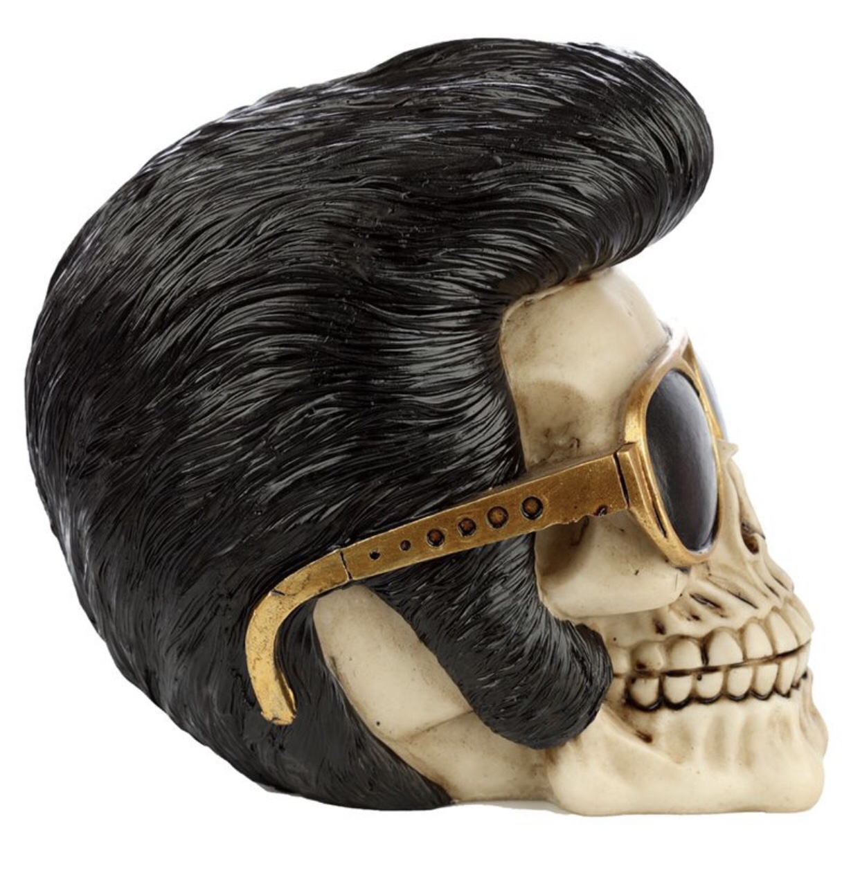 SK335 The King Rock N Roll Skull Ornament (15cm) - Image 3