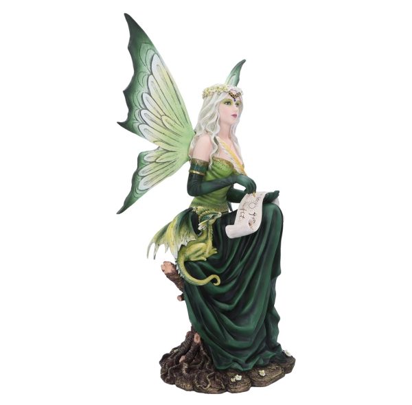 Nemesis Now©  “Giada” Fairy Scroll Drawing Dragon Companion Figurine Statue Ornament (49.5cm) - Image 6