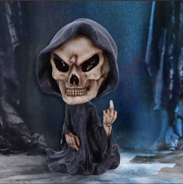 Nemesis Now© U6513Y3 "Reapers Wish" Grim Reaper Figurine (15cm) (Black/White)