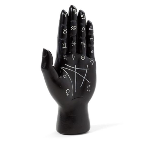 Black Mantric Hand/Tarot Hand Palm (15cm) - Image 3