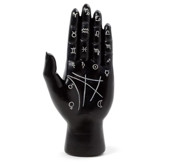 Black Mantric Hand/Tarot Hand Palm (15cm)