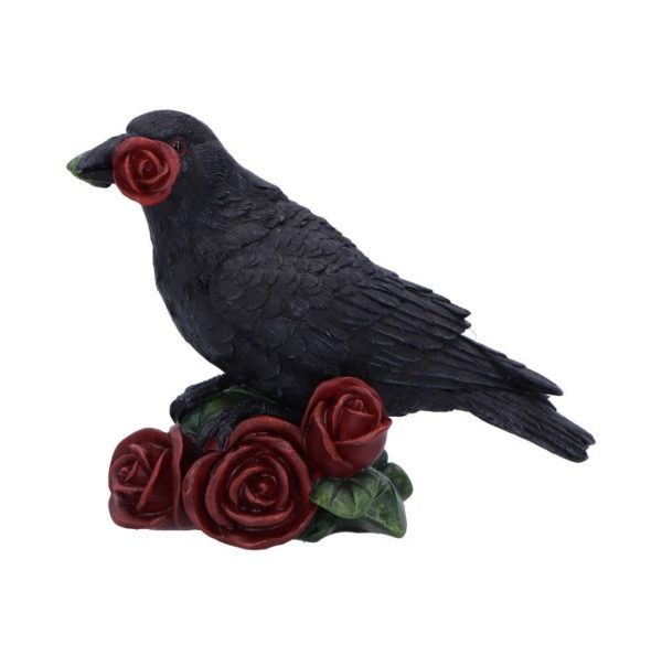 Nemesis Now©  "Rose of the Raven" Raven Stood on Roses (14cm) - Image 8