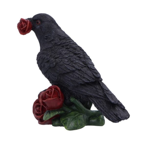 Nemesis Now©  "Rose of the Raven" Raven Stood on Roses (14cm) - Image 7