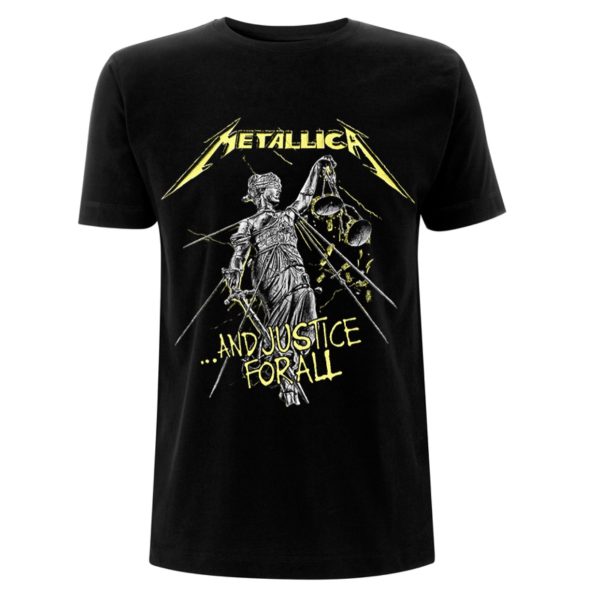Metallica© - And Justice For All Tracks Band T-shirt (Unisex) (Black)