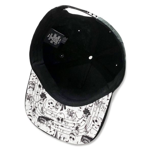 Disney© Nightmare Before Christmas - Jack Face Movie T-shirt (Unisex) (Black) (Snapback) - Image 2