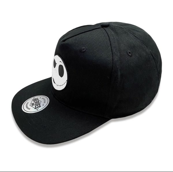 Disney© Nightmare Before Christmas - Jack Face Movie T-shirt (Unisex) (Black) (Snapback) - Image 3