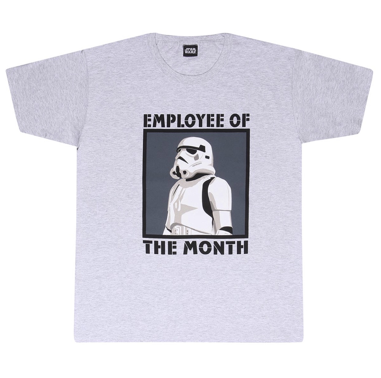 Star Wars© - Employee Of The Month Funny T-shirt (Unisex) (Grey)